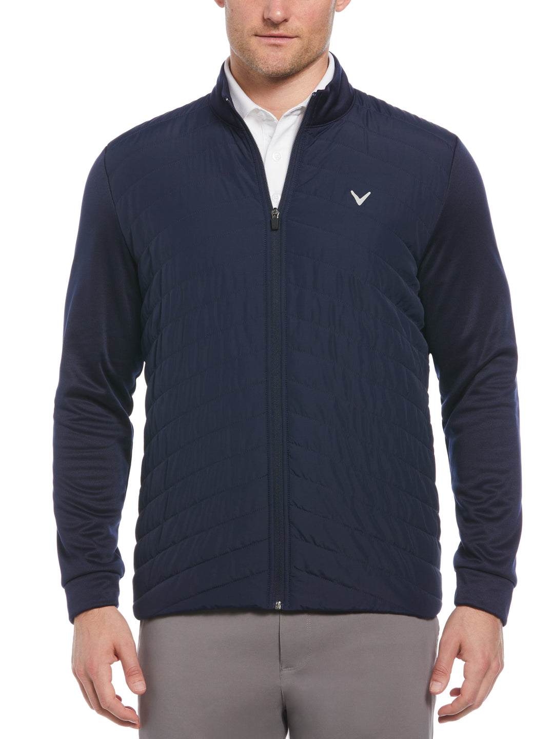 Quilted Puffer Golf Jacket (Peacoat) 