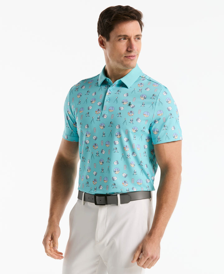 Range Finder Golf Polo (Blue Radience) 