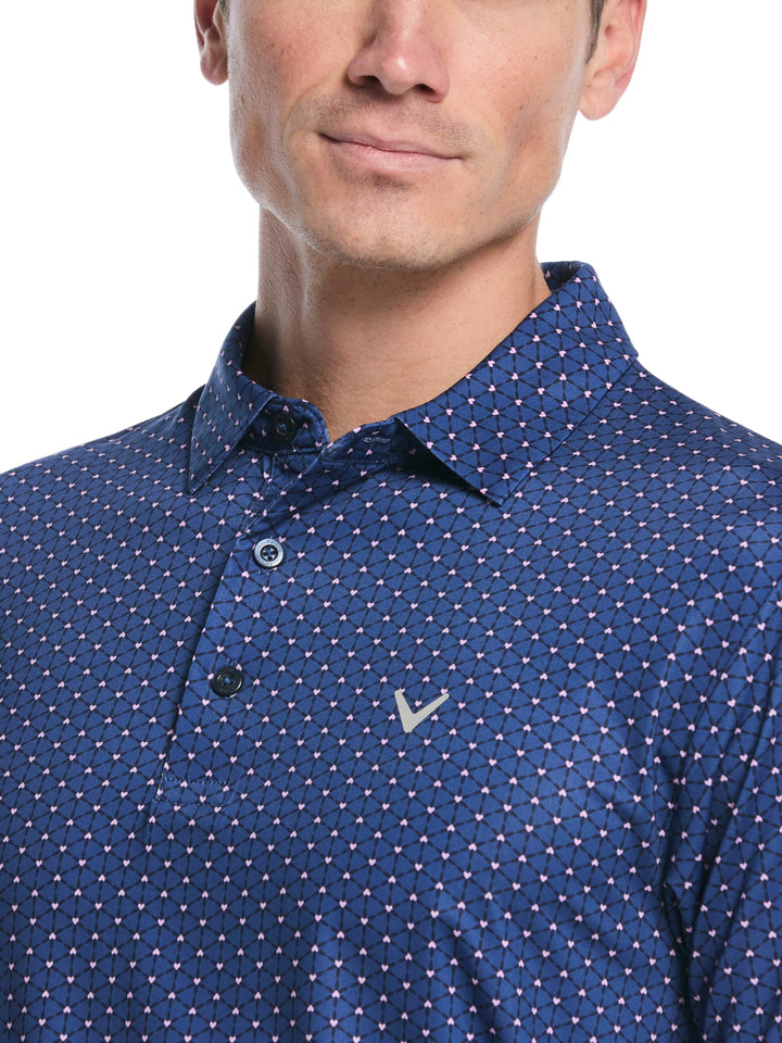 Men's Regimental V-Day Print Polo