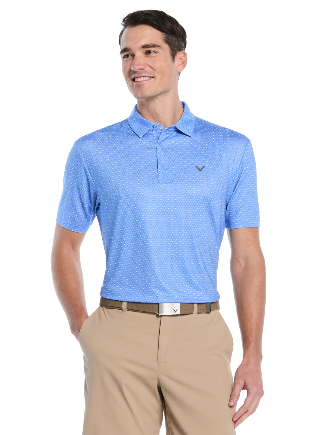 Men's Regimental V-Day Print Polo