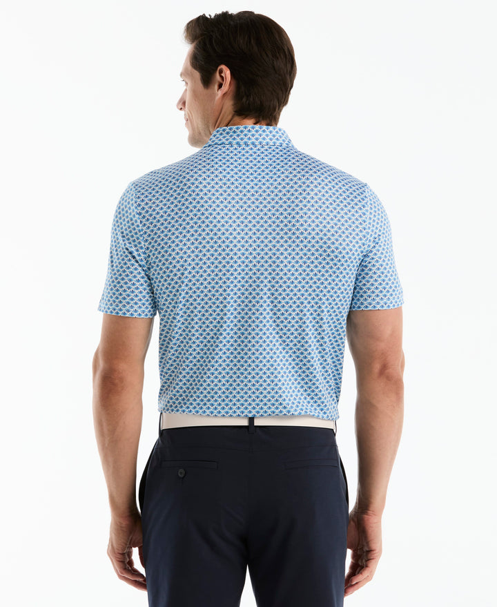 Men's Retro Geometric Print Polo
