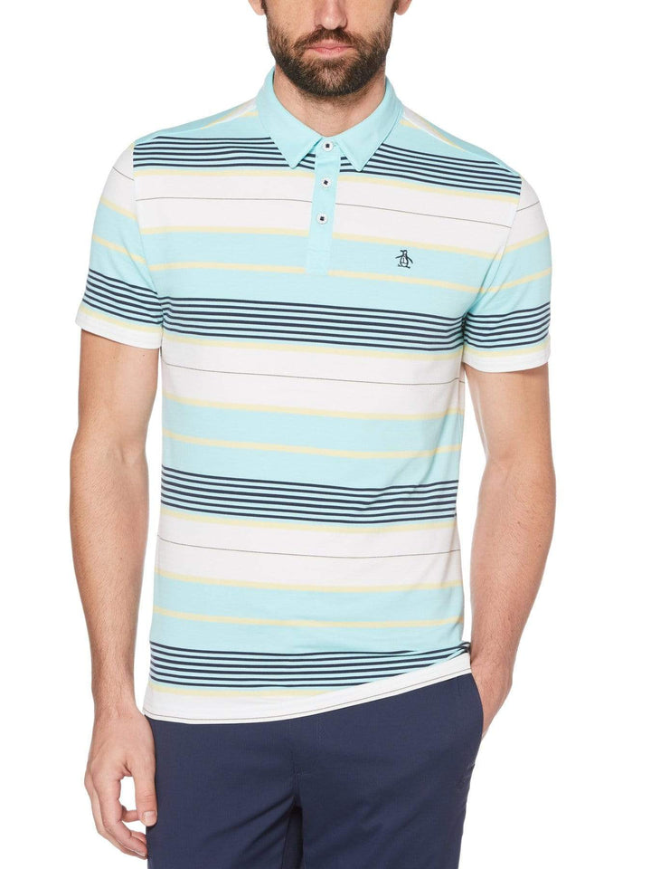 Men's Roadmap Stripe Golf Polo