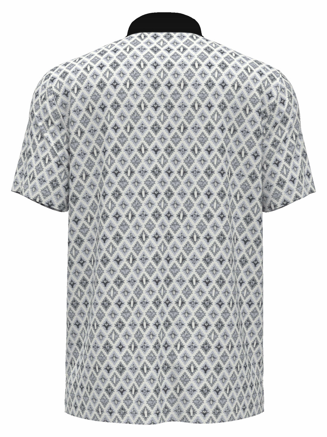 Short Sleeve All-Over Atomic Cocktail Print  (Caviar) 
