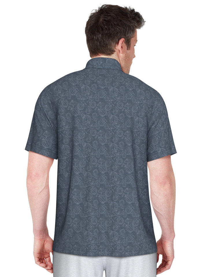 Short Sleeve Coconut Water Polo  (Insignia Bl Htr) 