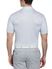Short Sleeve Engineered Printed Block Polo Shirt (Bright White) 