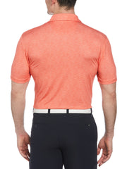 Short Sleeve Engineered Printed Block Polo Shirt (Living Coral) 