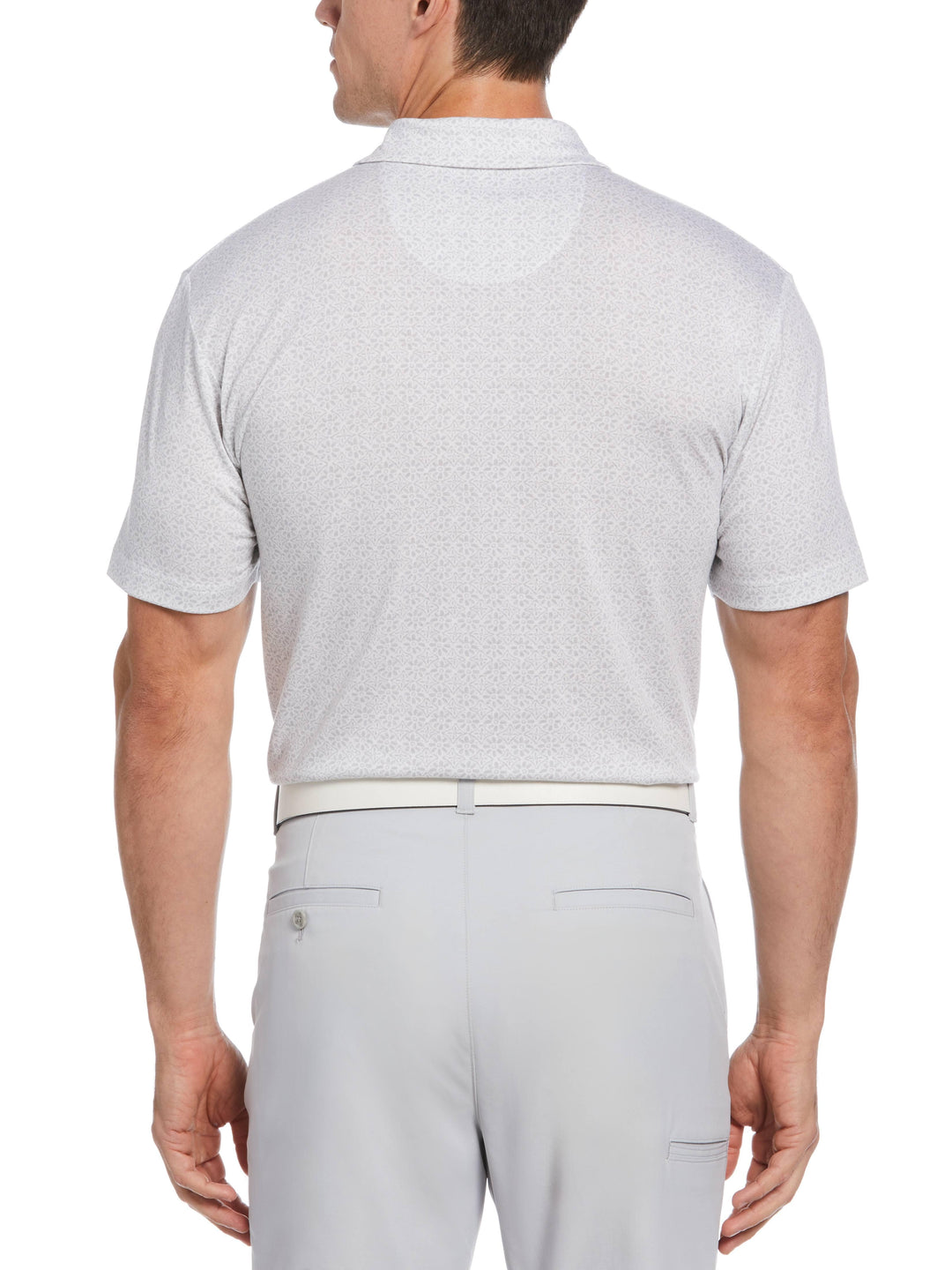Men's Short Sleeve Medallion Print Polo