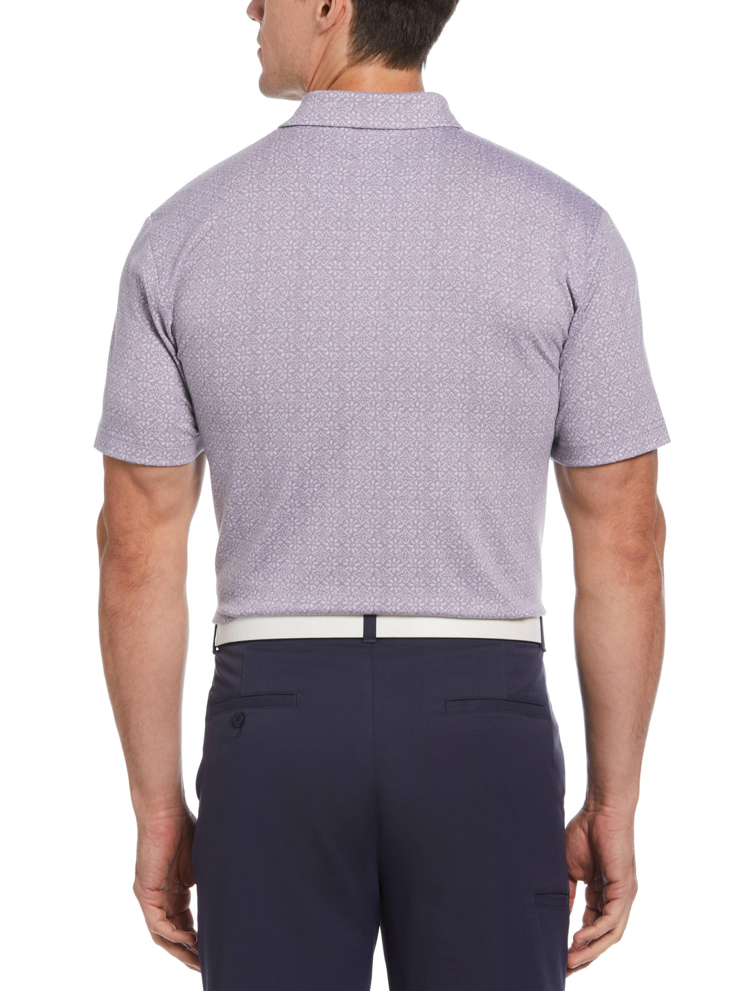 Men's Short Sleeve Medallion Print Polo