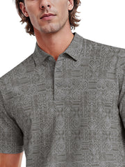 Men's Short Sleeve Printed Polo