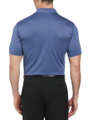 Short Sleeve Solid Texture Polo (Bijou Blue) 