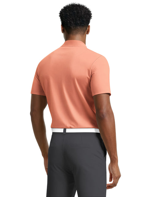 Men's Short Sleeve Solid Texture Polo