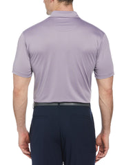 Short Sleeve Solid Texture Polo (Lavender Gray) 