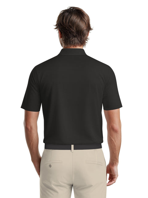 Men's Short Sleeve Solid Texture Polo