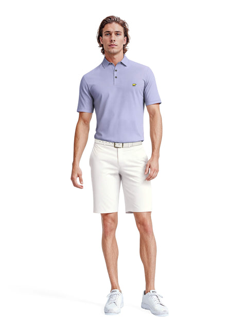 Men's Short Sleeve Solid Texture Polo