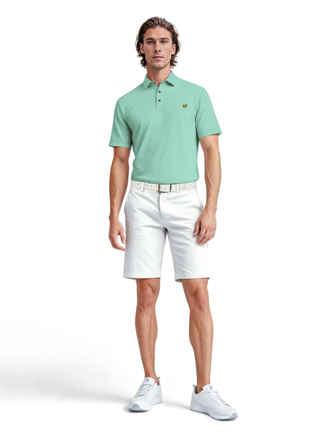 Men's Short Sleeve Solid Texture Polo