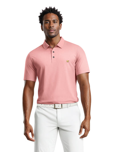 Men's Short Sleeve Solid Texture Polo
