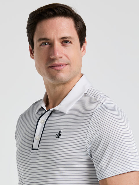 Men's Short Sleeve Stripe Polo