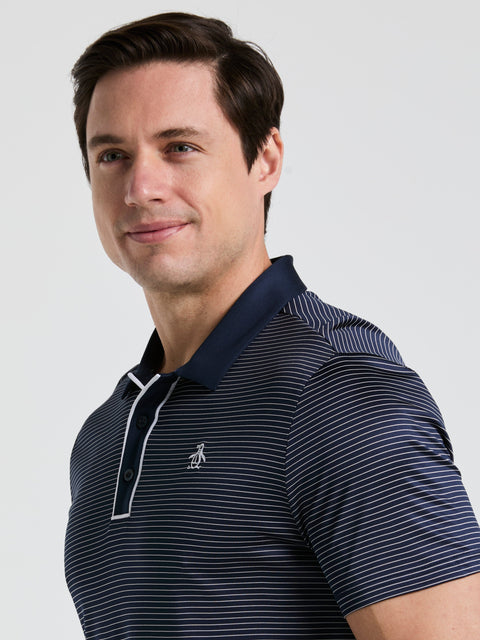 Men's Short Sleeve Stripe Polo