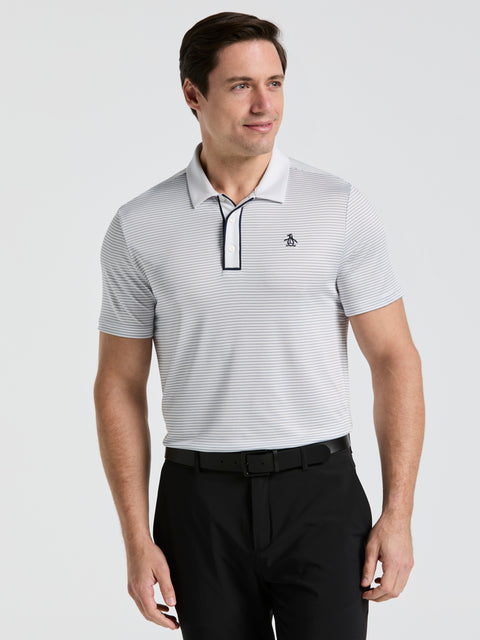 Men's Short Sleeve Stripe Polo