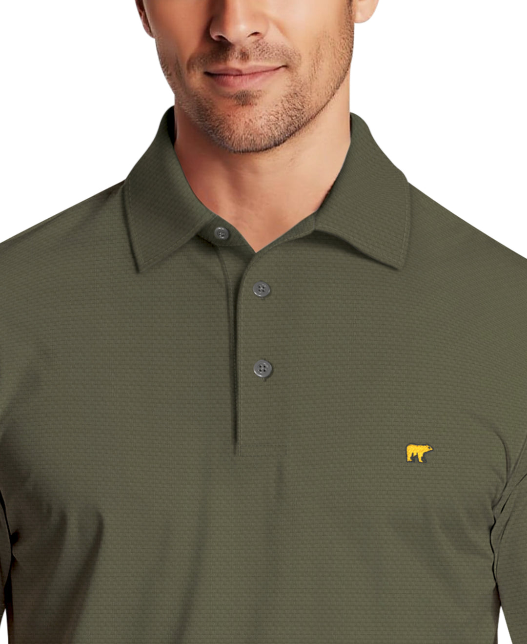  SOLID TEXTURE POLO (Caviar) 