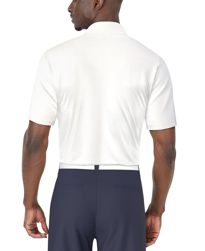 Solarized Chest Print Golf Polo (Bright White) 