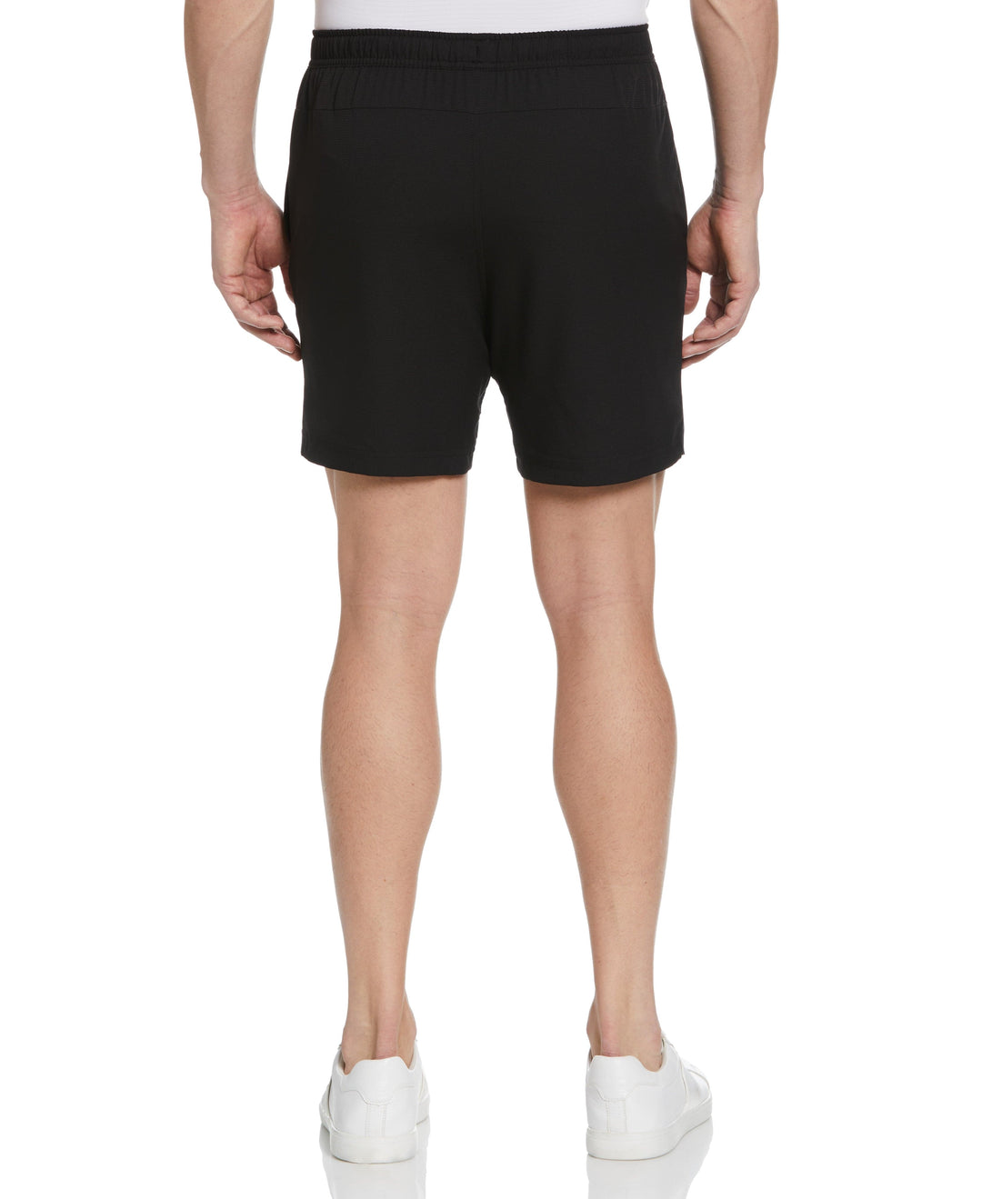 Solid 7" Athletic Short with Drawstring (Caviar) 