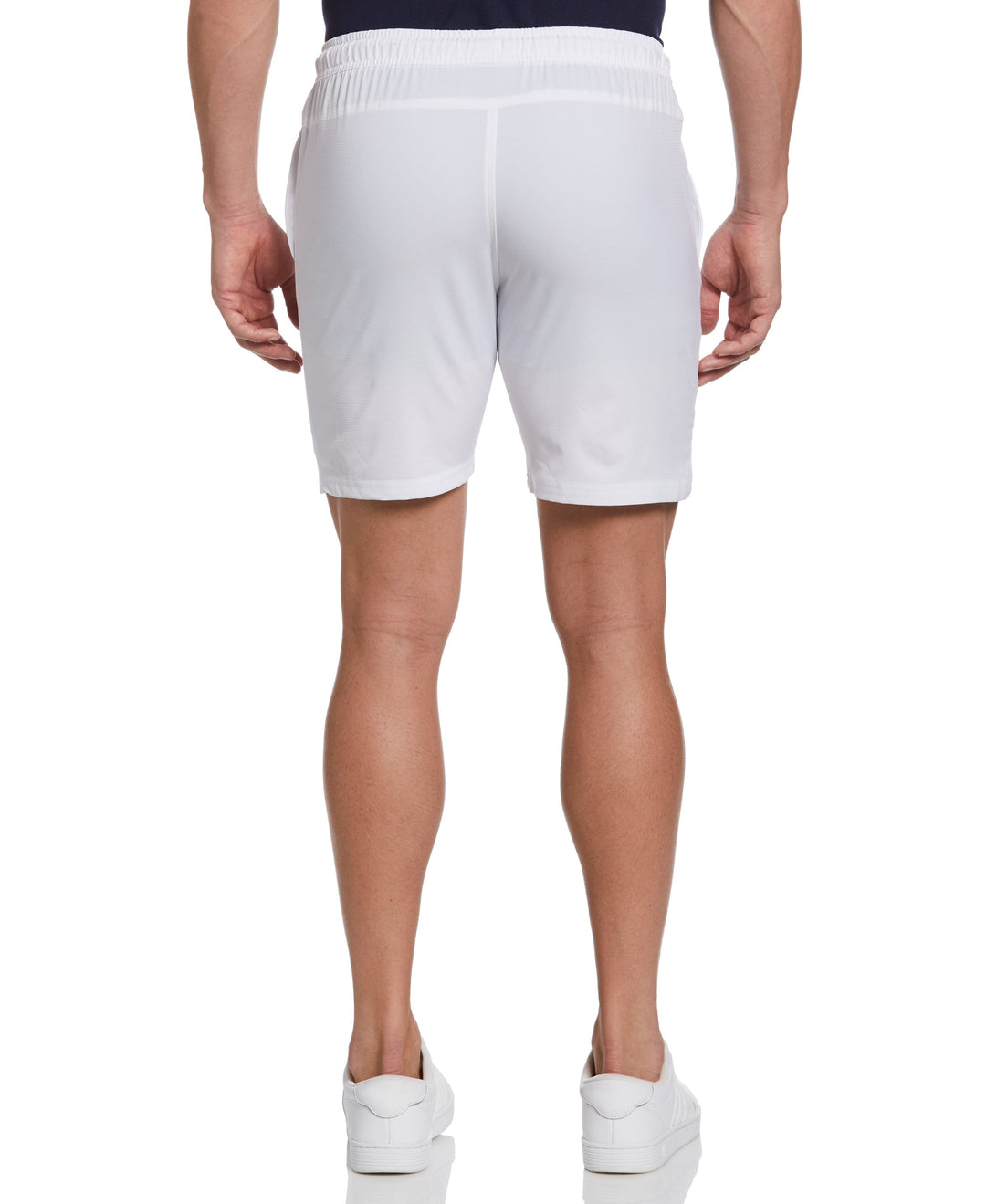 Solid Athletic Tennis Short with Drawstring (Bright White) 