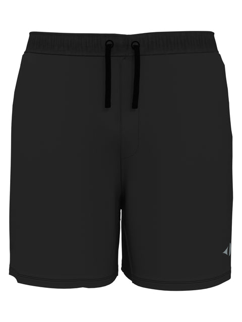 Men's Solid Athletic Tennis Short with Drawstring