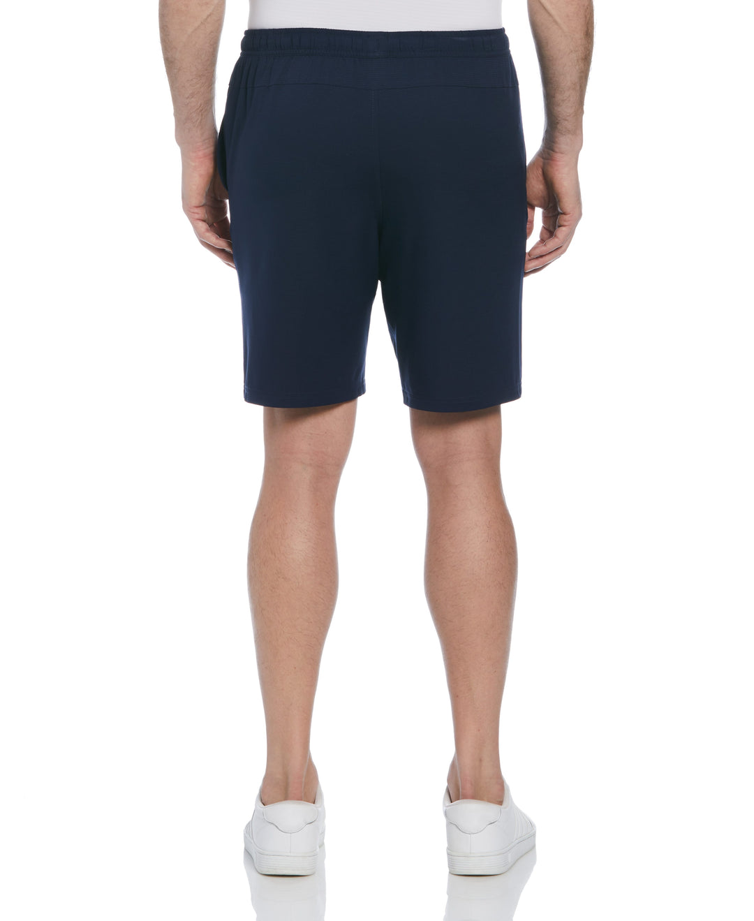 Solid Athletic Tennis Short with Drawstring (Peacoat) 