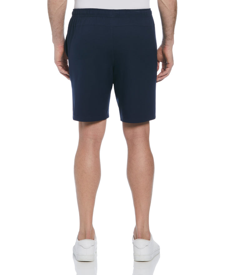 Solid Athletic Tennis Short with Drawstring (Peacoat) 
