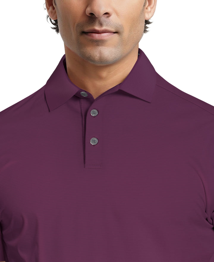 Solid Cooling Texture Golf Polo (Dark Purple) 