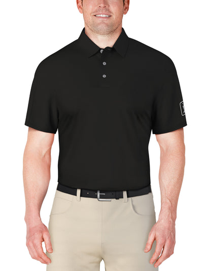 Solid Cooling Texture Polo (Caviar) 