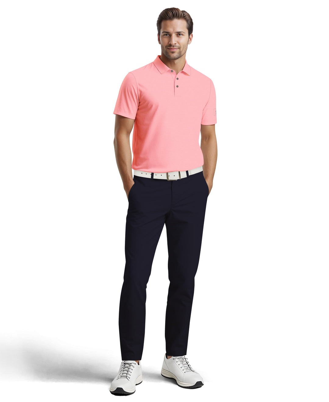 Solid Cooling Texture Polo (Plumeria) 