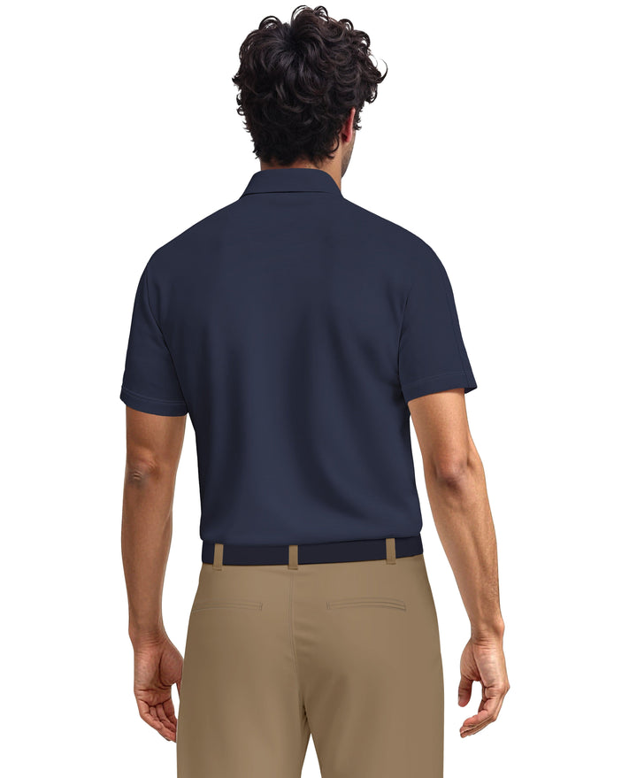 Solid Cooling Texture Polo (Peacoat) 