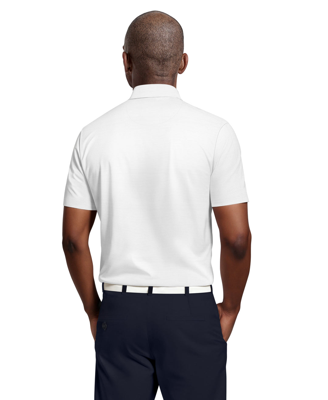 Solid Cooling Texture Polo (Bright White) 