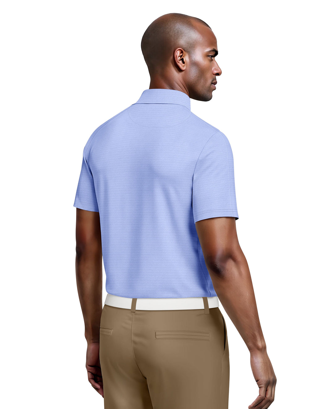 Solid Cooling Texture Polo (Azurine) 