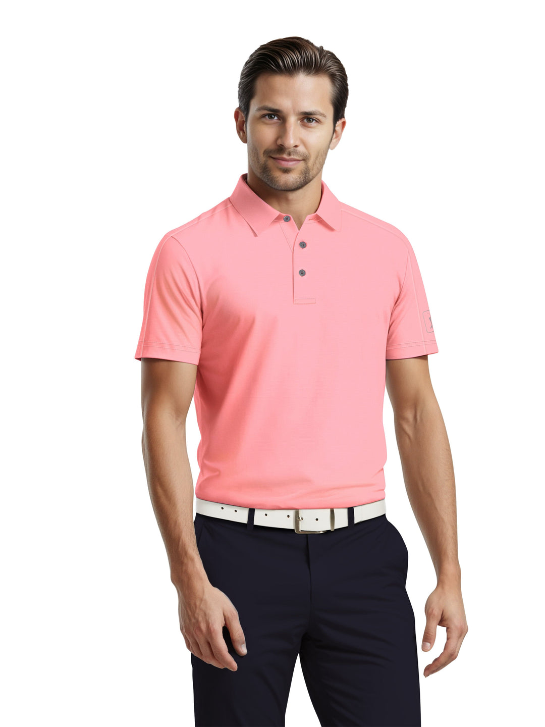 Men's Solid Cooling Texture Polo