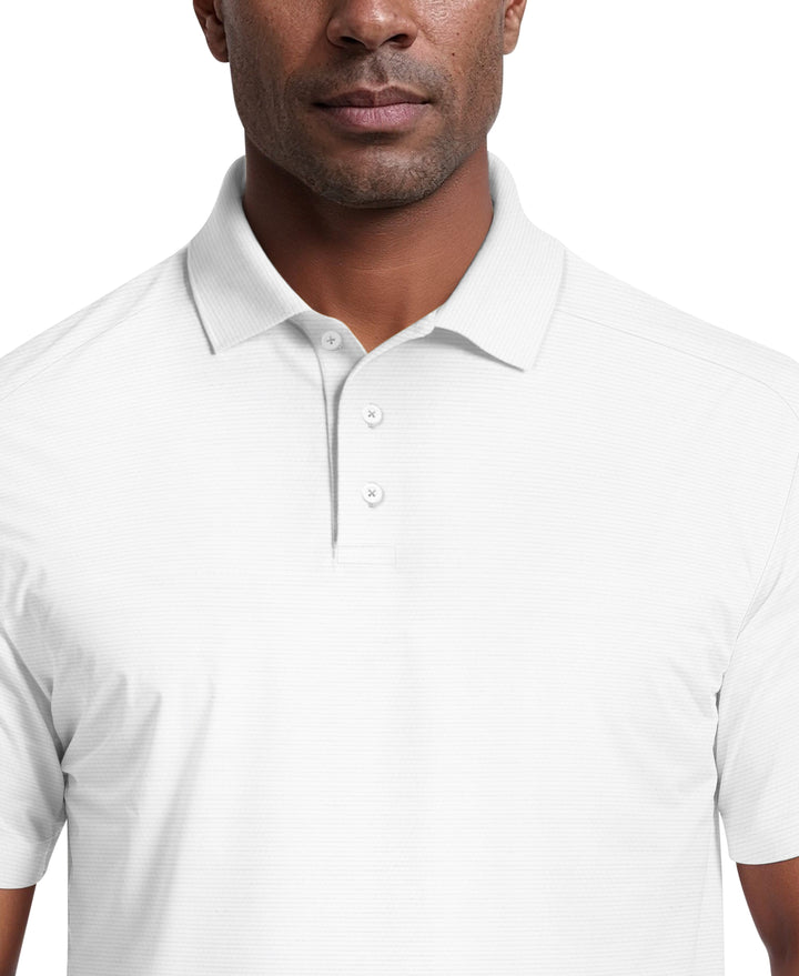 Solid Cooling Texture Polo (Bright White) 