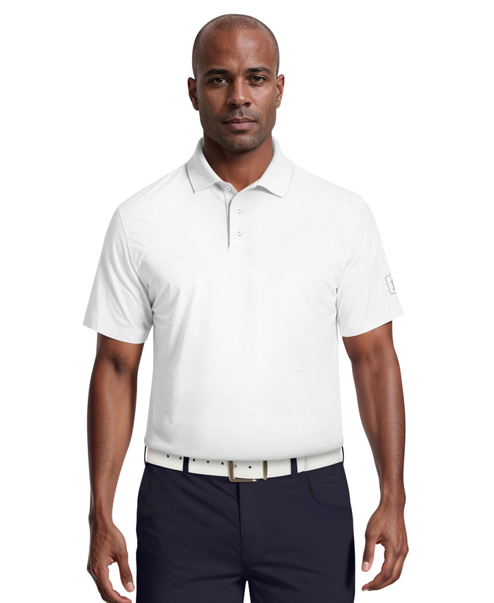 Solid Cooling Texture Polo (Bright White) 