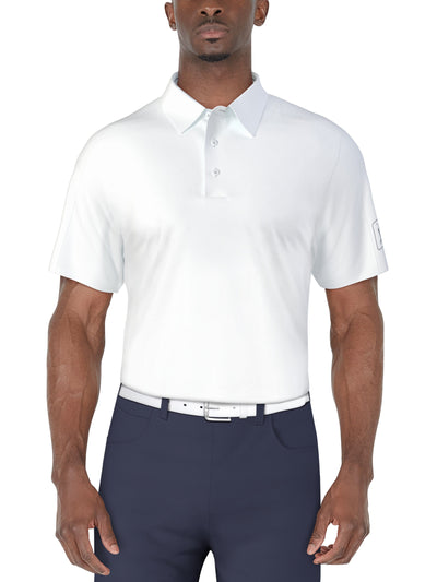 Solid Cooling Texture Polo (Bright White) 