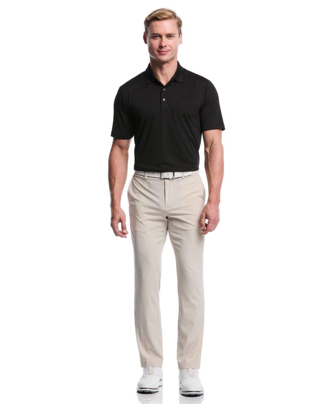 Ben Hogan Men's Solid Golf Polo Shirt, Size 2XL, Black, Polyester/Elastane | Golf Apparel Shop Ben Hogan Men's Solid Golf Polo Shirt, Size 2XL, Black, Polyester/Elastane | Golf Apparel Shop