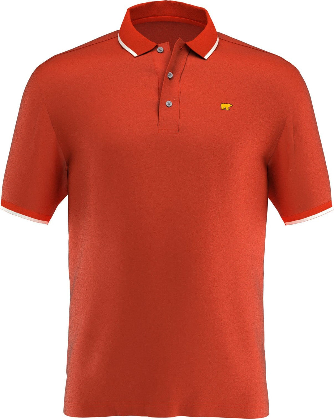 Men's Solid Golf Polo with Cuff Tipping