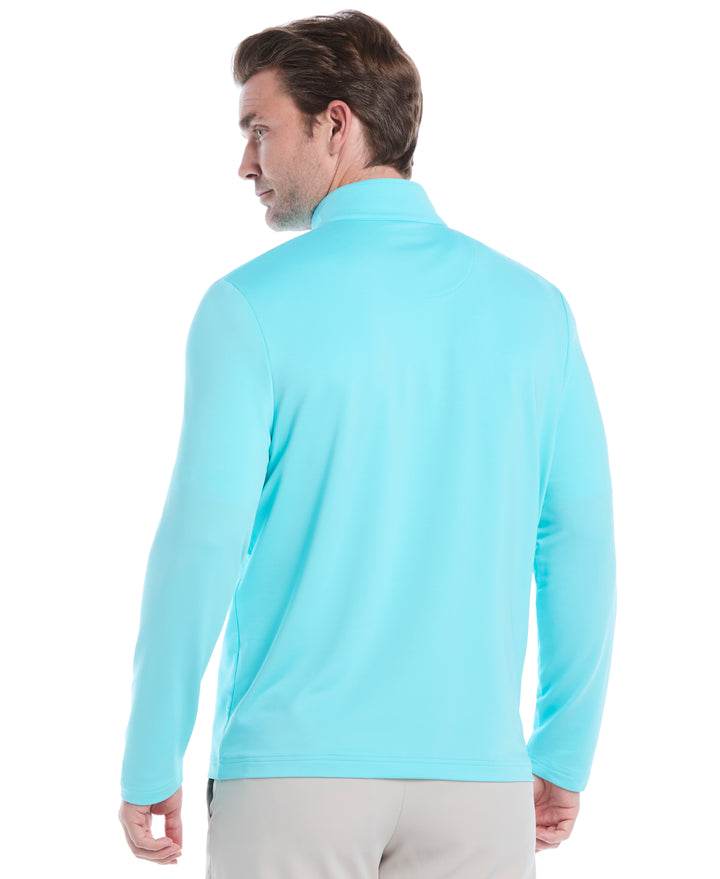 Mens Solid Sun 1/4 Zip Pullover (Blue Radiance) 