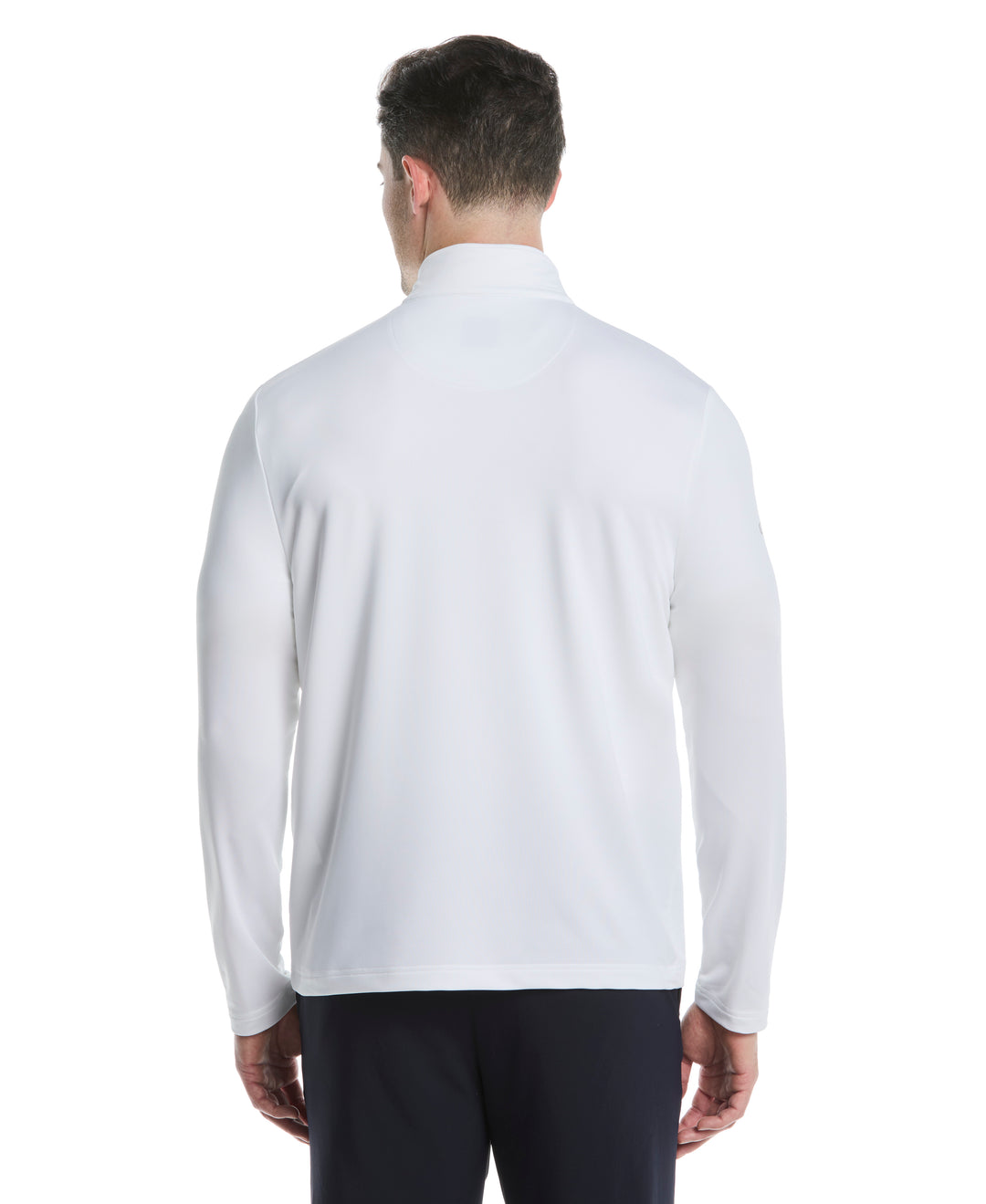 Solid Sun Protection 1/4 Zip Golf Pullover (Bright White) 