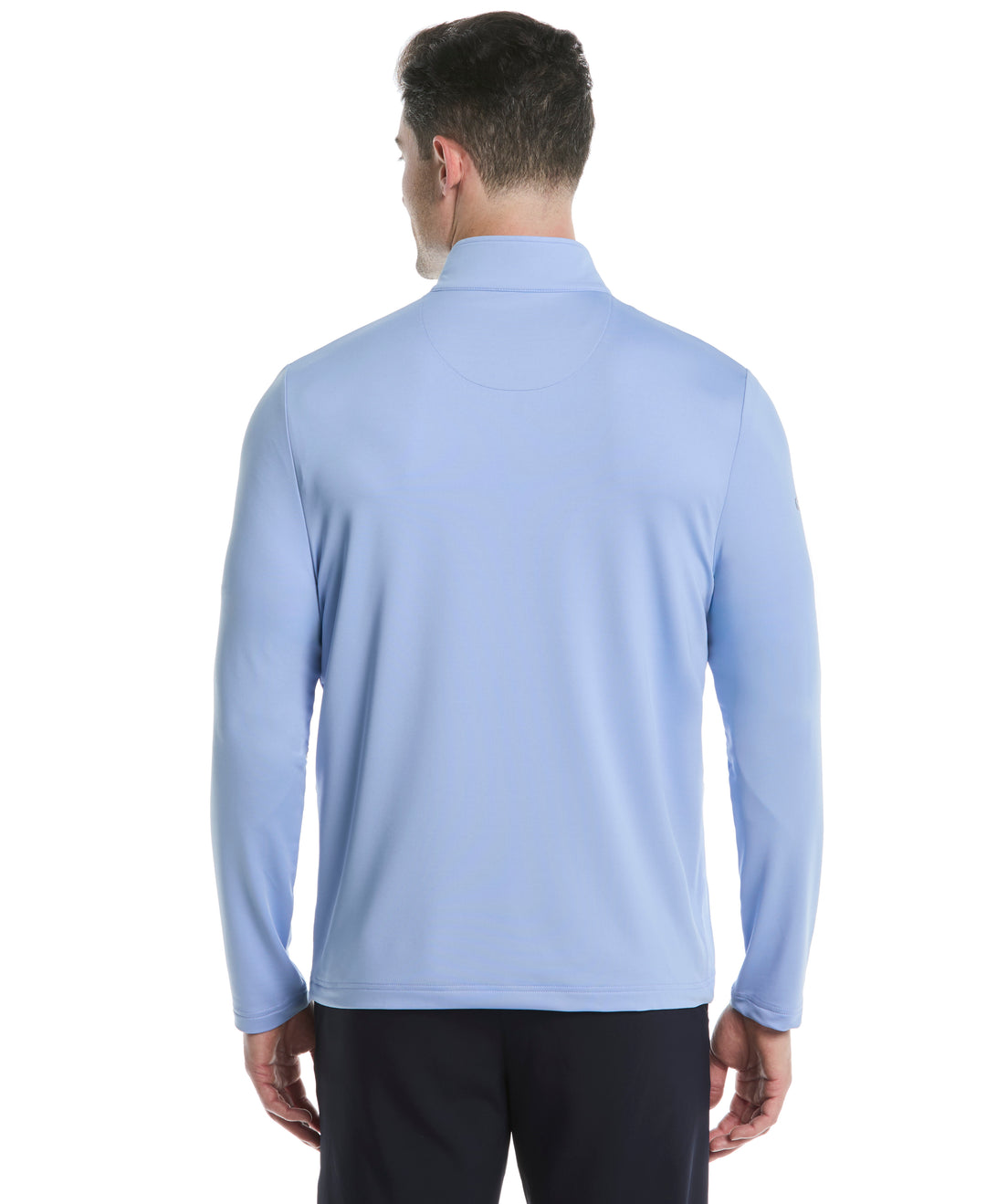 Mens Solid Sun 1/4 Zip Pullover (Chambray) 