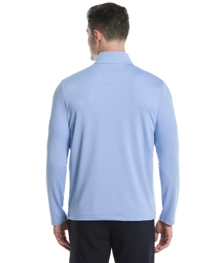 Mens Solid Sun 1/4 Zip Pullover (Chambray) 