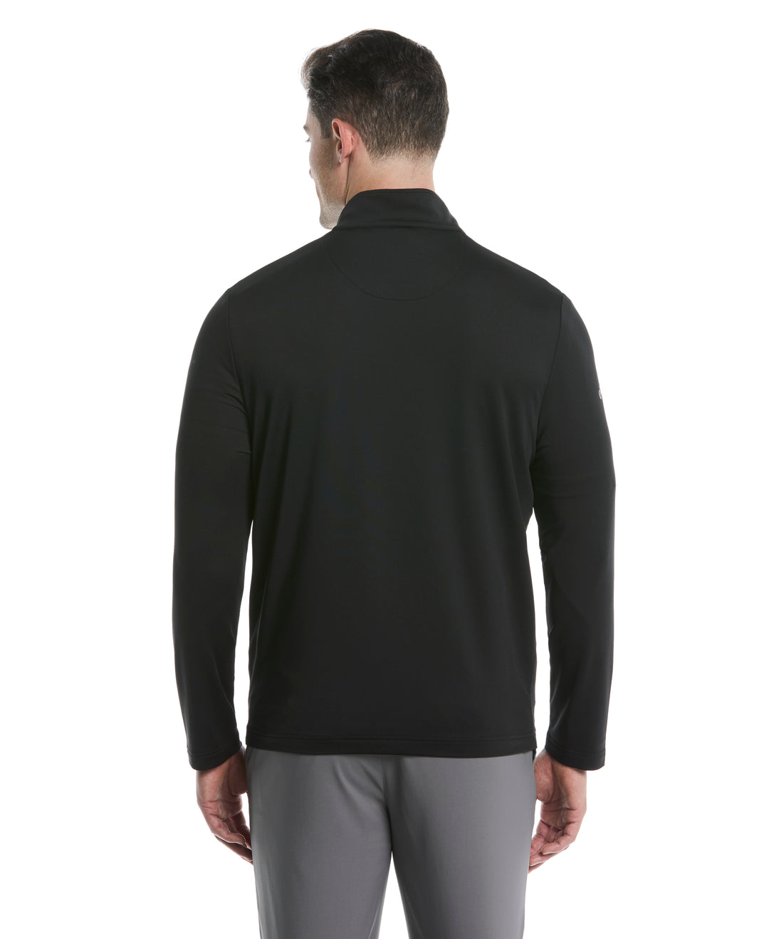 Solid Sun Protection 1/4 Zip Golf Pullover (Caviar) 