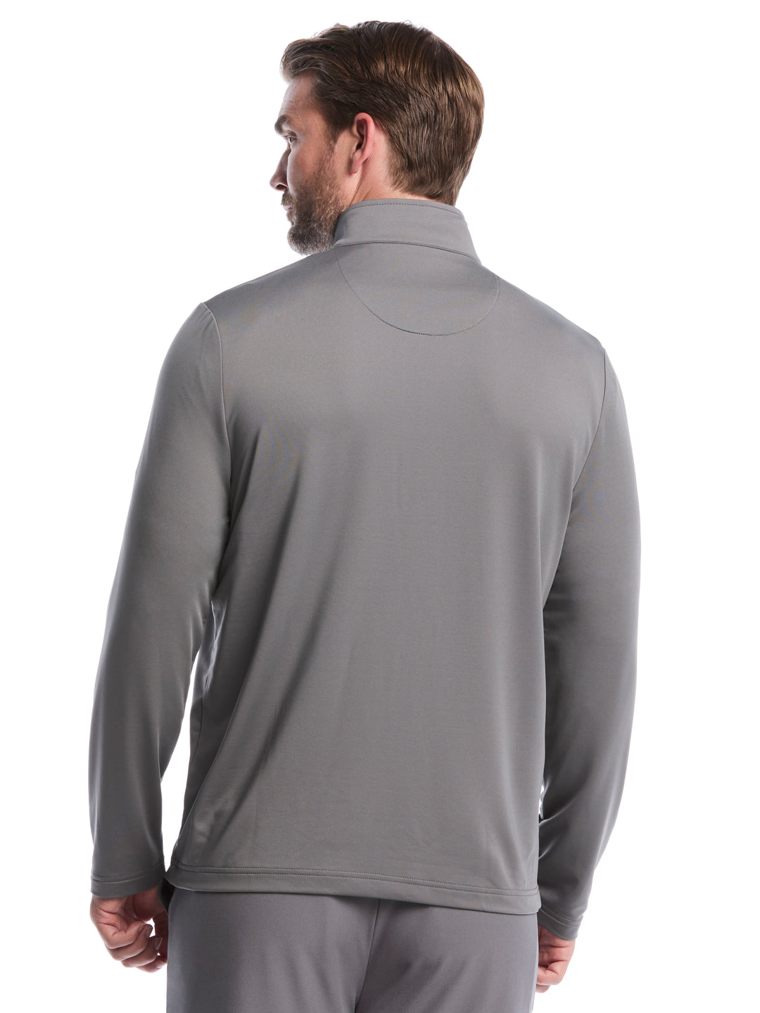 Men's Solid Sun Protection Quarter Zip Golf Pullover