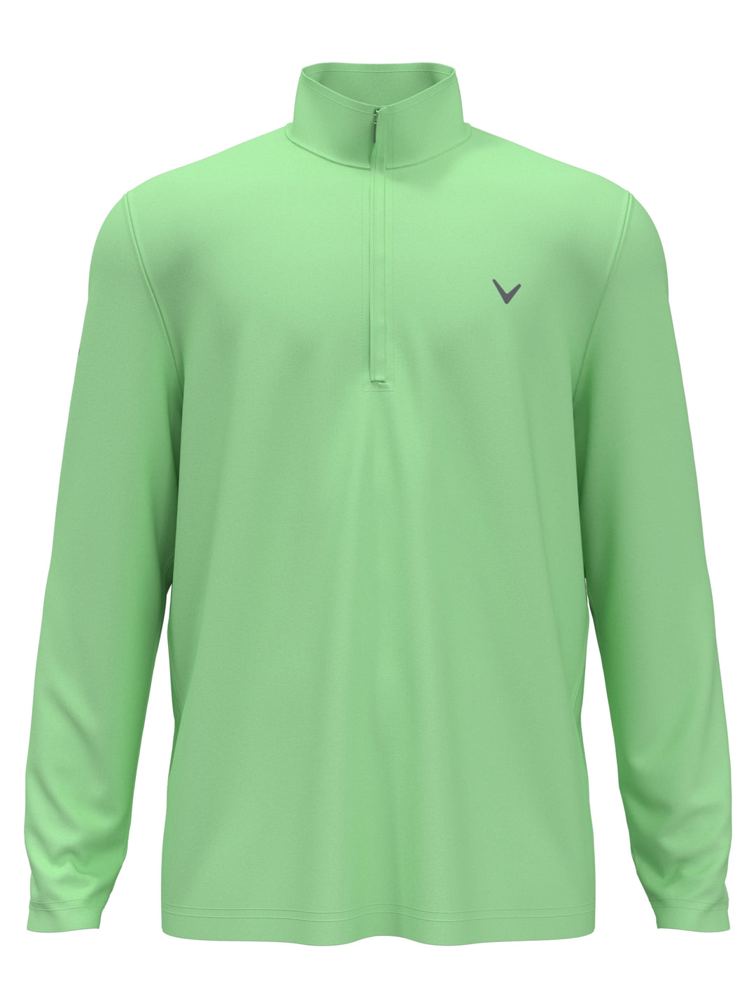 Men's Solid Sun Protection Quarter Zip Golf Pullover