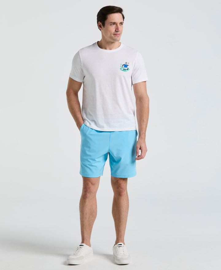 Solid Tennis Shorts (Blue Grotto) 